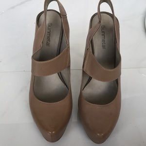 COPY - Gunmetal Nude Heels